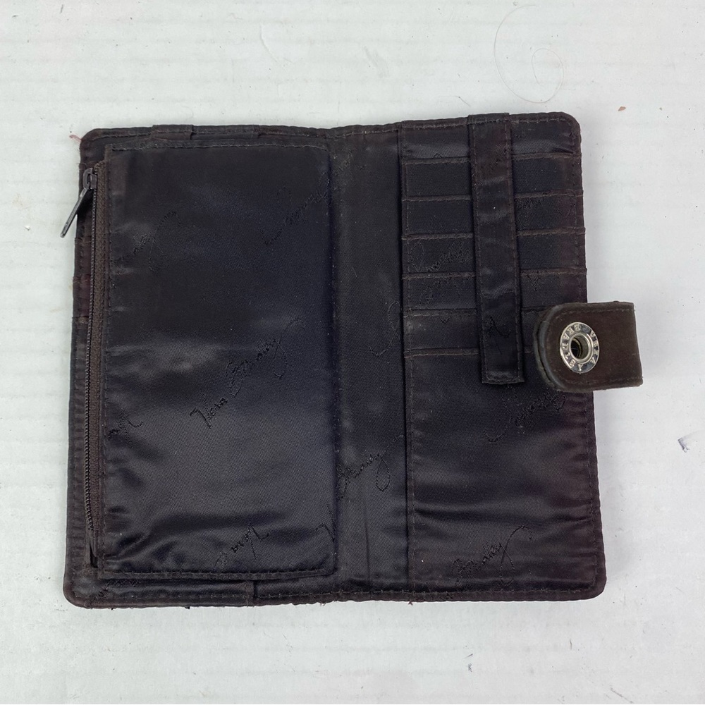 Vera Bradley Women's Wallet Brown Quilted Bifold Cotton Everyday Card Holders - Picture 6 of 7